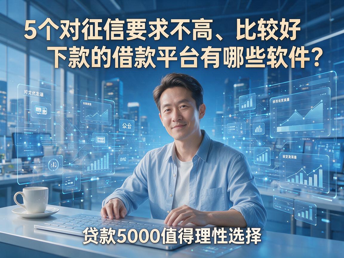 5个对征信要求不高、比较好下款的借款平台有哪些软件?贷款5000值得理性选择