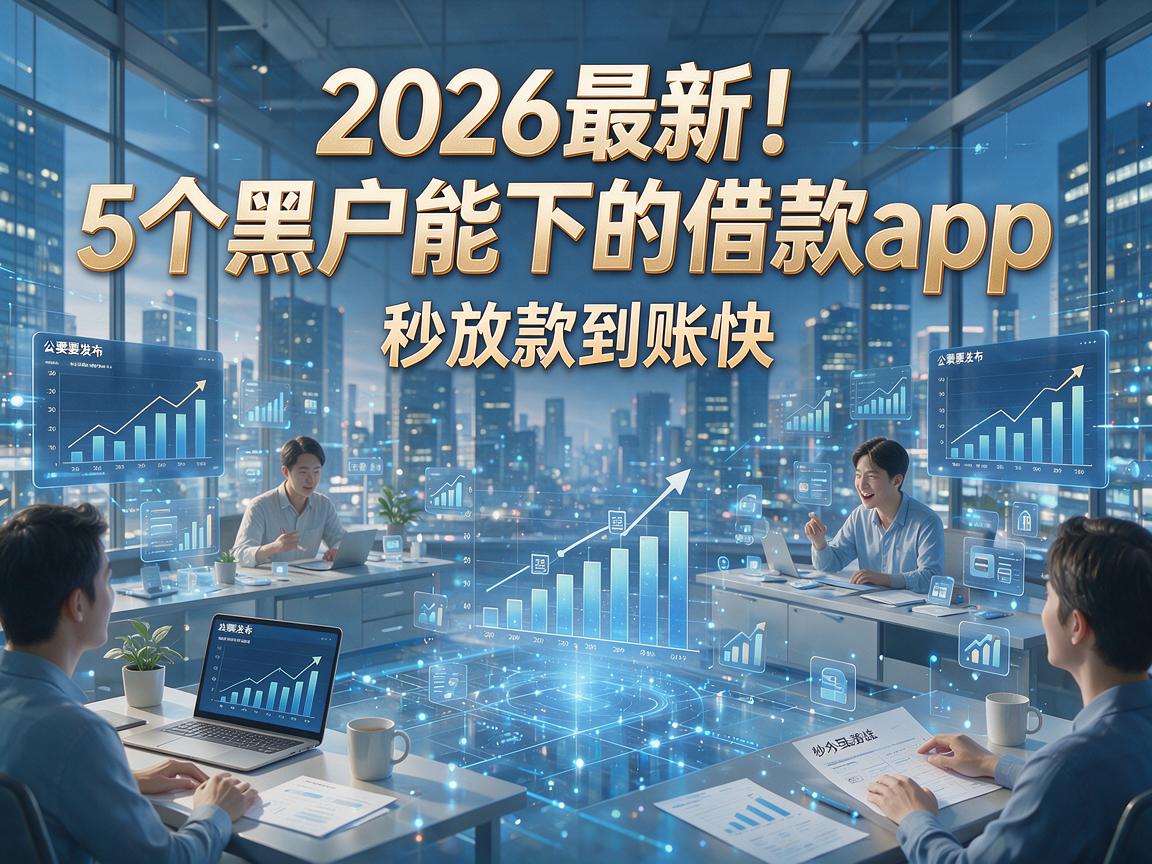 2026最新！5个黑户能下的借款app，秒放款到账快