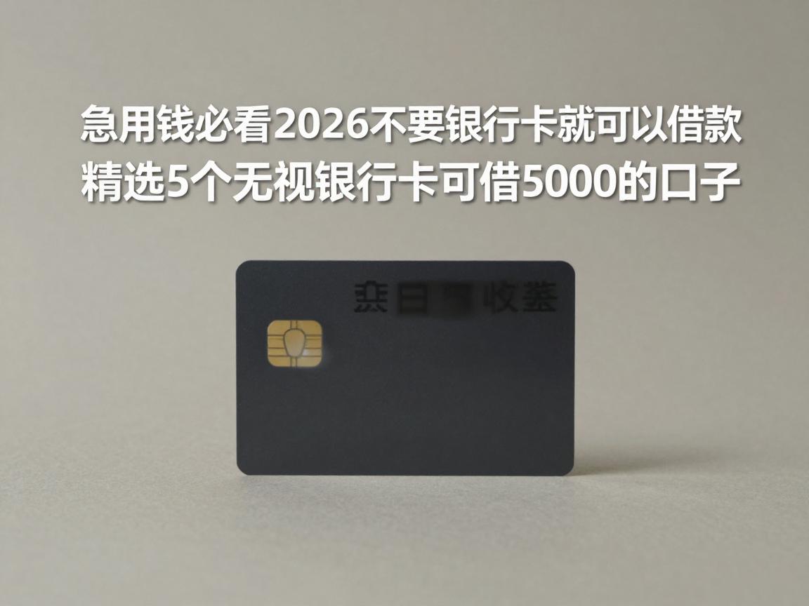 急用钱必看!2026年不要银行卡就可以借款,精选5个无视银行卡可借5000的口子