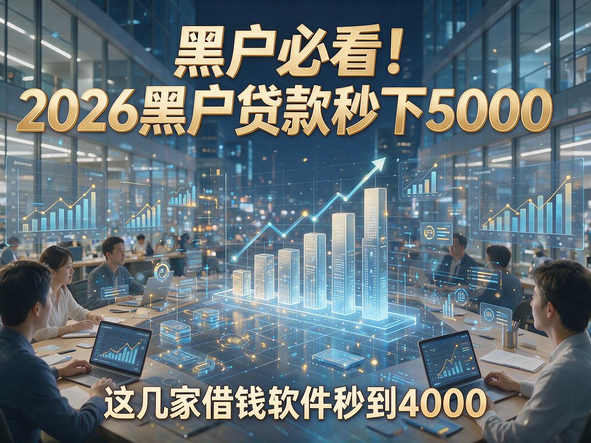 黑户必看!2026黑户贷款秒下5000,这几家借钱软件秒到4000
