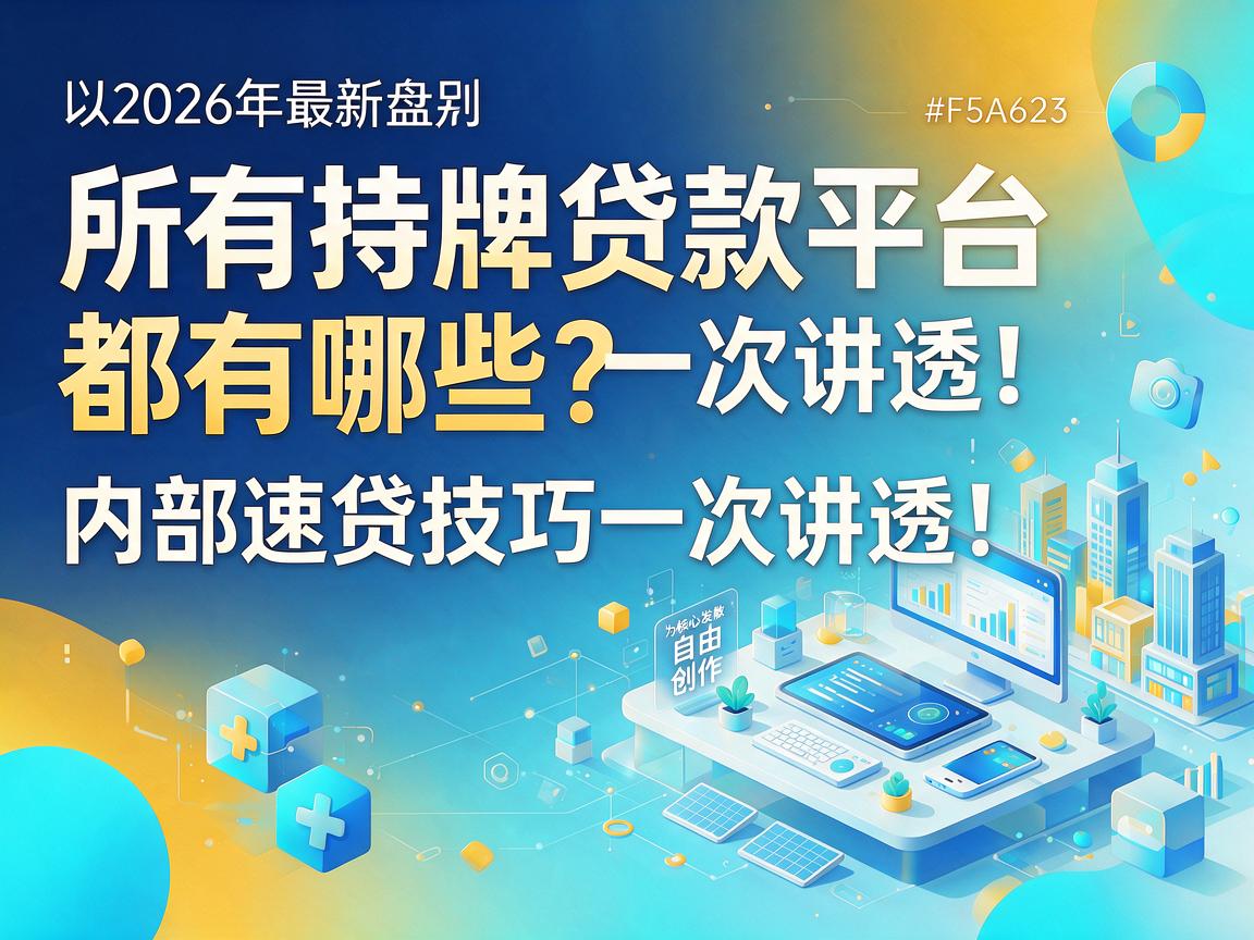 2026年最新盘点:所有持牌贷款平台都有哪些?内部速贷技巧一次讲透!