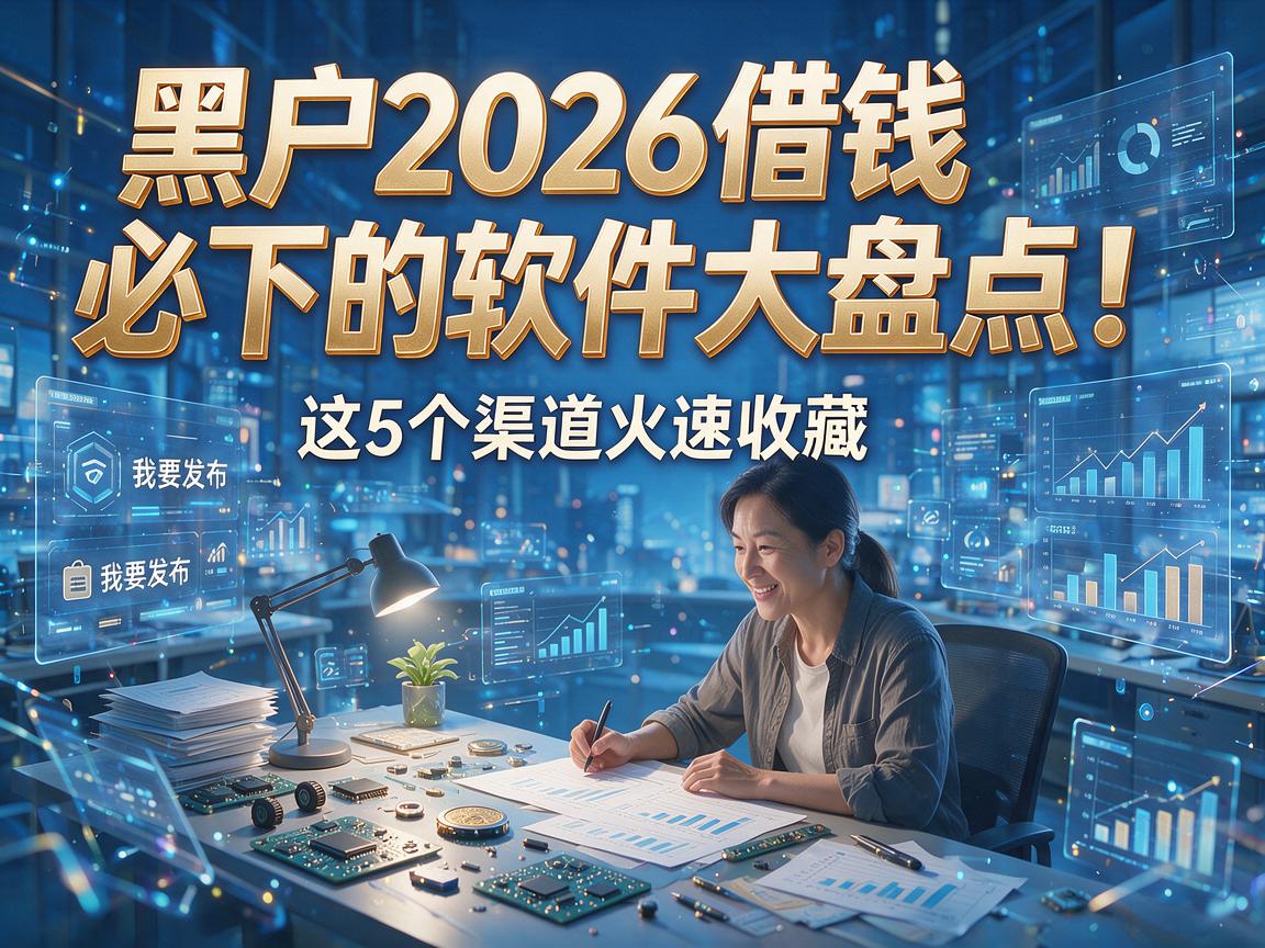黑户2026借钱必下的软件大盘点!这5个渠道火速收藏
