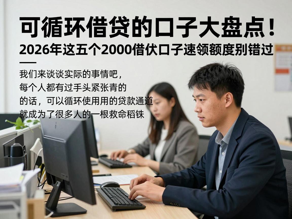 可循环借贷的口子大盘点!2026年这五个2000借款口子速领额度别错过