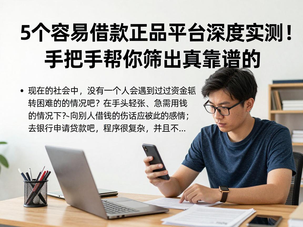 5个容易借款正品平台深度实测!手把手帮你筛出真靠谱的