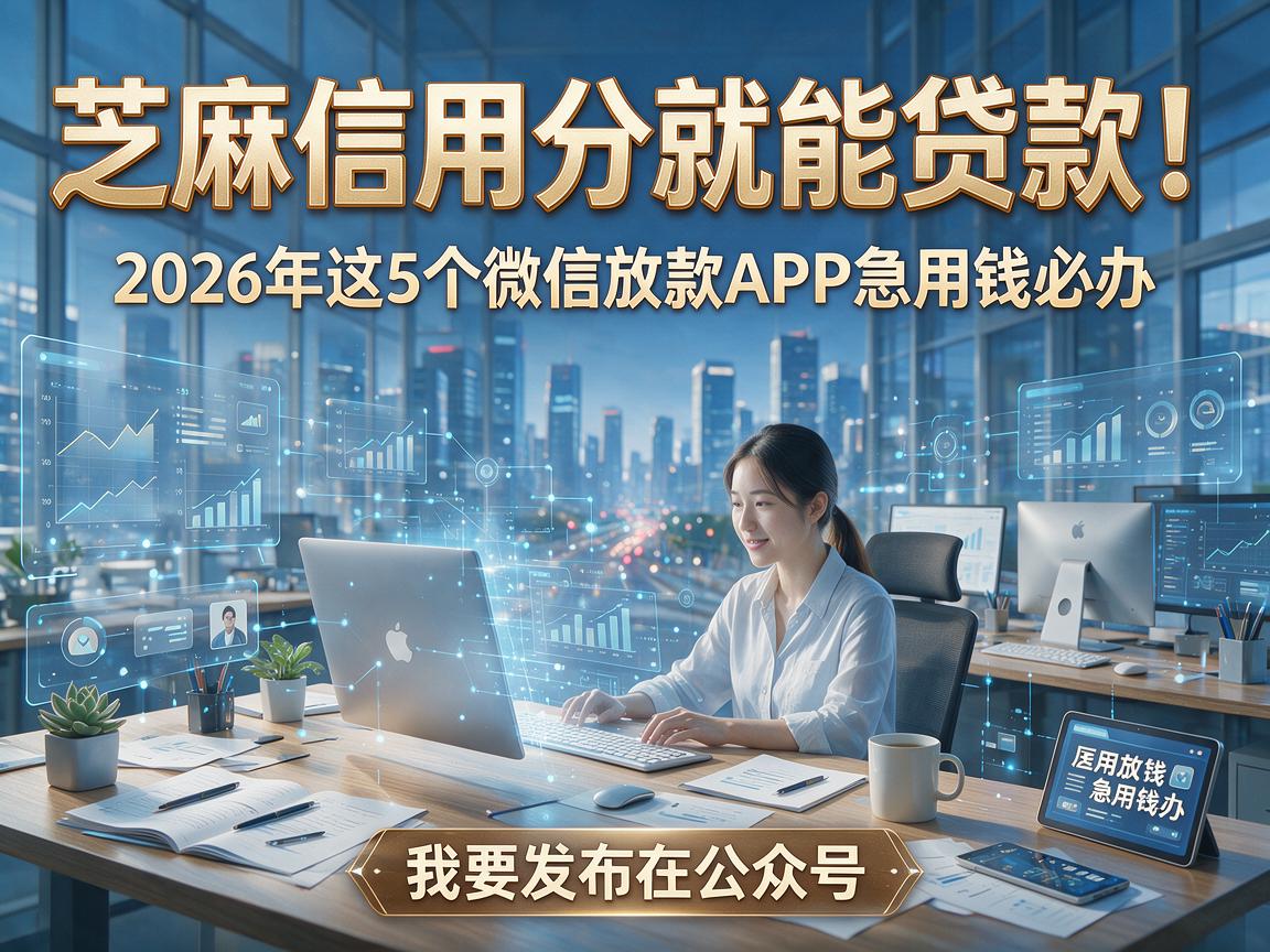 芝麻信用分就能贷款！2026年这5个微信放款APP急用钱必办