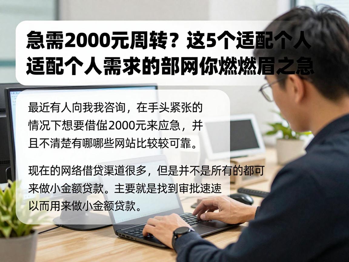 急需2000元周转?这5个适配个人需求的网贷平台,快速到账解你燃眉之急