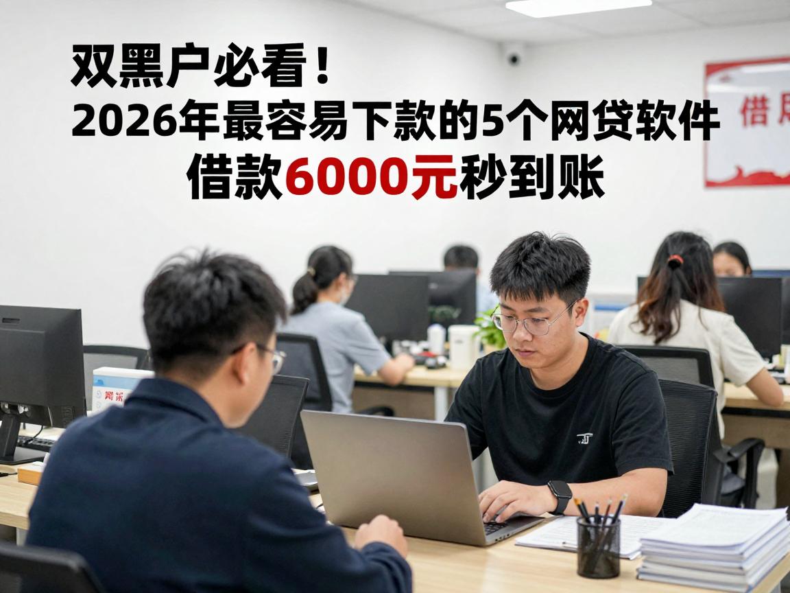 双黑户必看!2026年最容易下款的5个网贷软件,借款6000元秒到账
