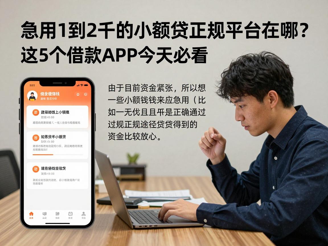 急用1到2千的小额贷正规平台在哪?这5个借款APP今天必看!