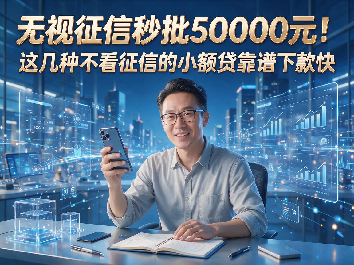 无视征信秒批50000元！这几种不看征信的小额贷款app靠谱下款快
