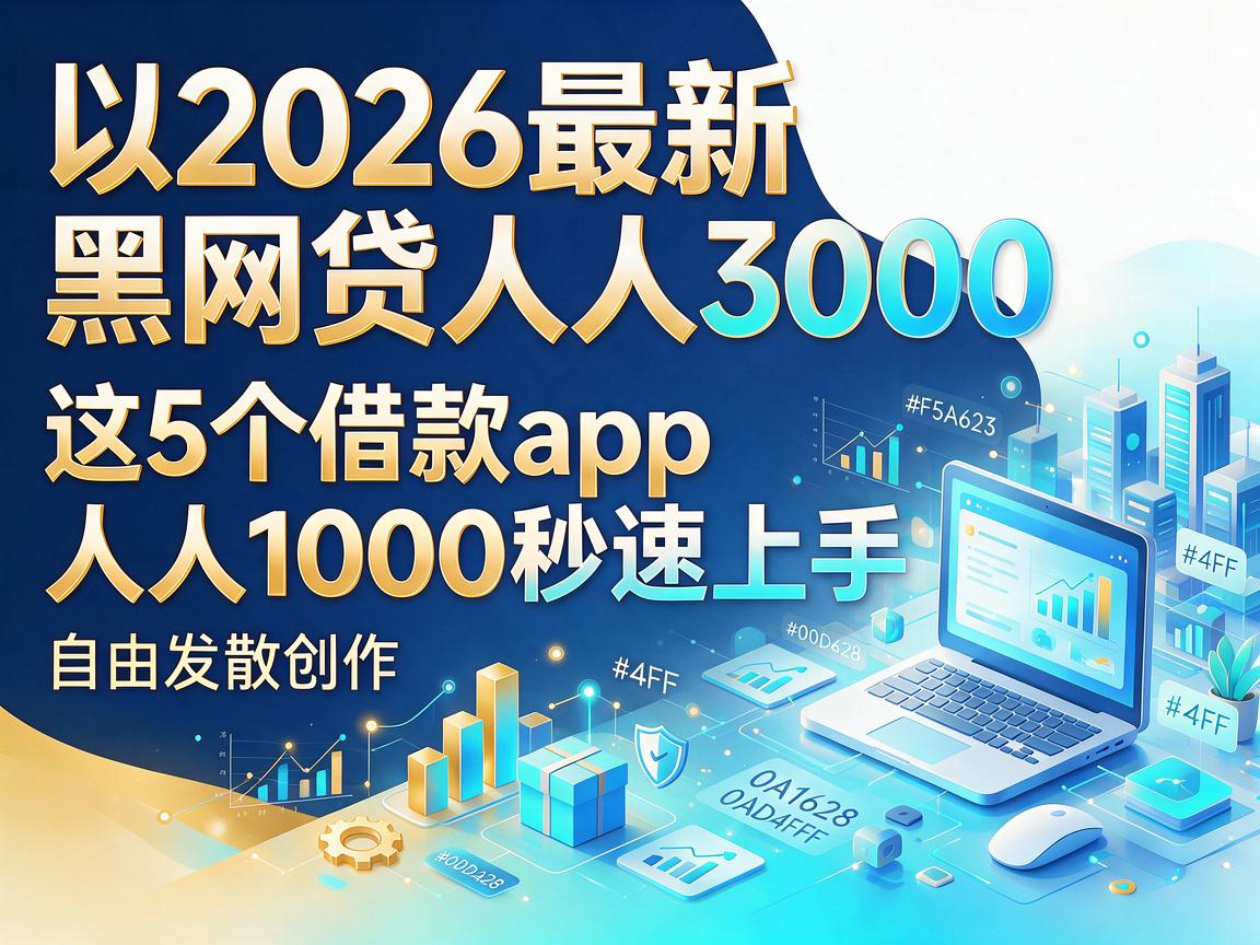 2026最新黑网贷人人3000,这5个借款app人人1000秒速上手
