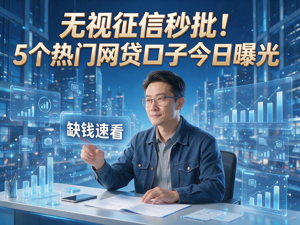 无视征信秒批!5个热门网贷口子今日曝光,缺钱速看