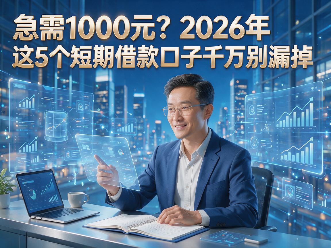 急需1000元?2026年这5个短期借款口子千万别漏掉!