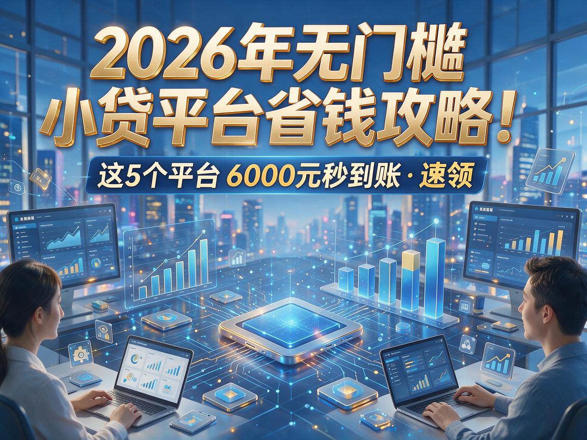 2026年无门槛小贷平台省钱攻略!这5个平台6000元秒到账,速领