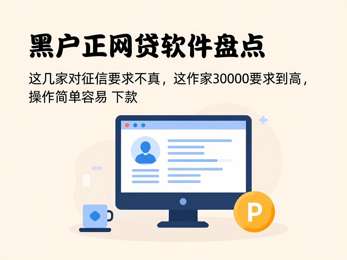 黑户必看!2025正规网贷软件盘点:这几家对征信要求不高,3000元秒到账,操作简单容易下款