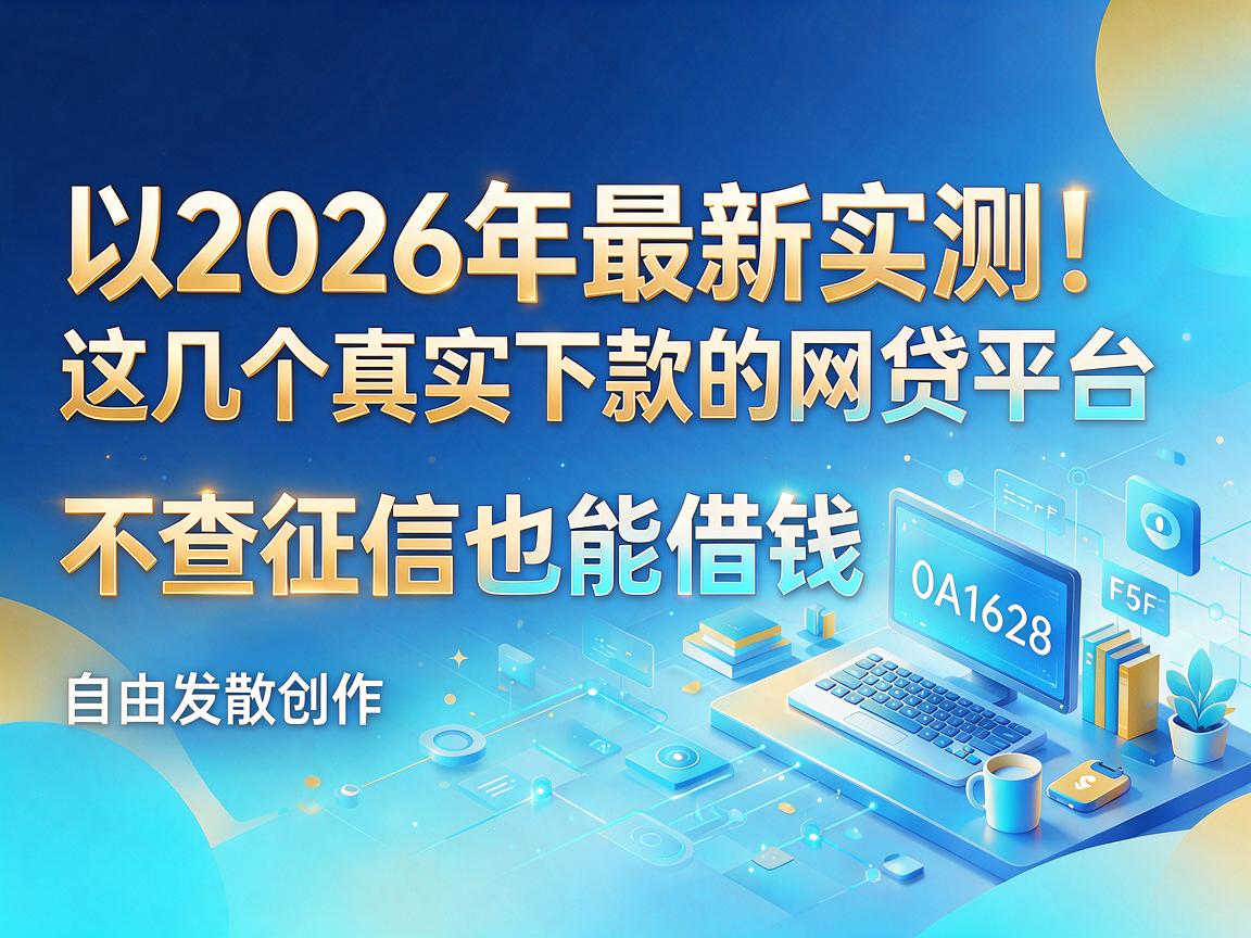 2026年最新实测!这几个真实下款的网贷平台,不查征信也能借钱