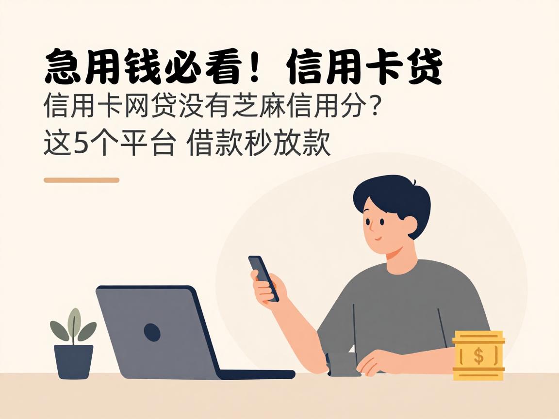 急用钱必看!信用卡网贷没有芝麻信用分?这5个平台借款秒放款