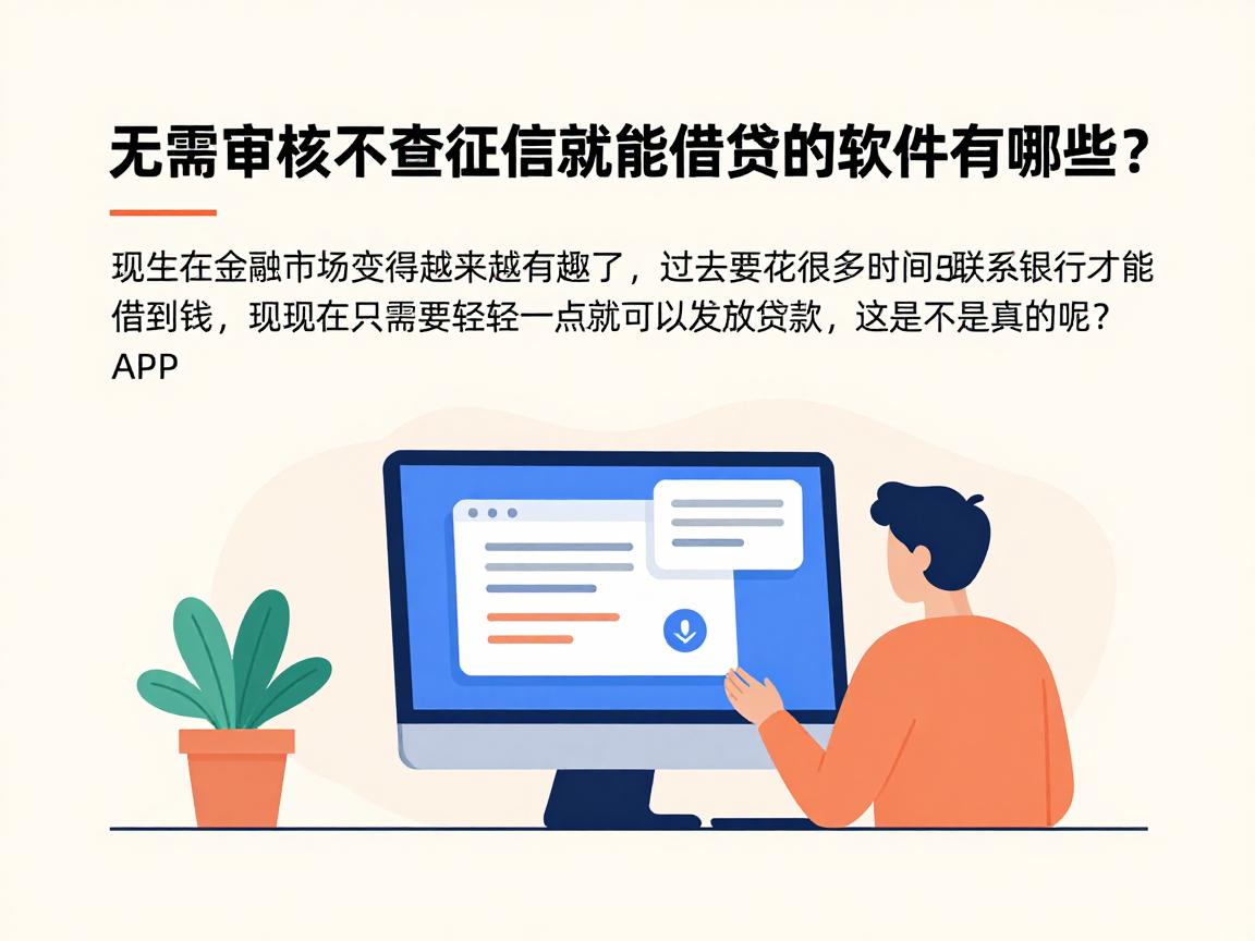 无需审核不查征信就能借钱的软件有哪些?这5个无视征信平台5000元轻松下款