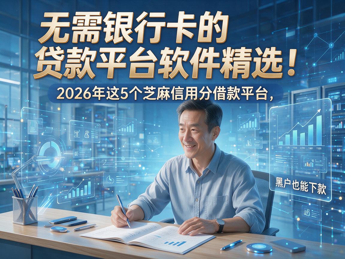 无需银行卡的贷款平台软件精选!2026年这5个芝麻信用分借款平台,黑户也能下款