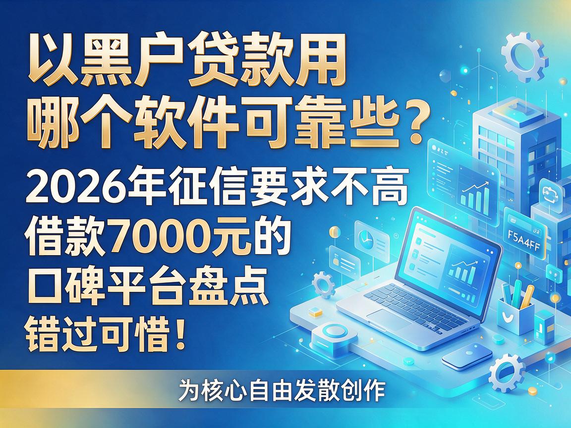 黑户贷款用哪个软件可靠些?2026年征信要求不高、借款7000元的口碑平台盘点,错过可惜!