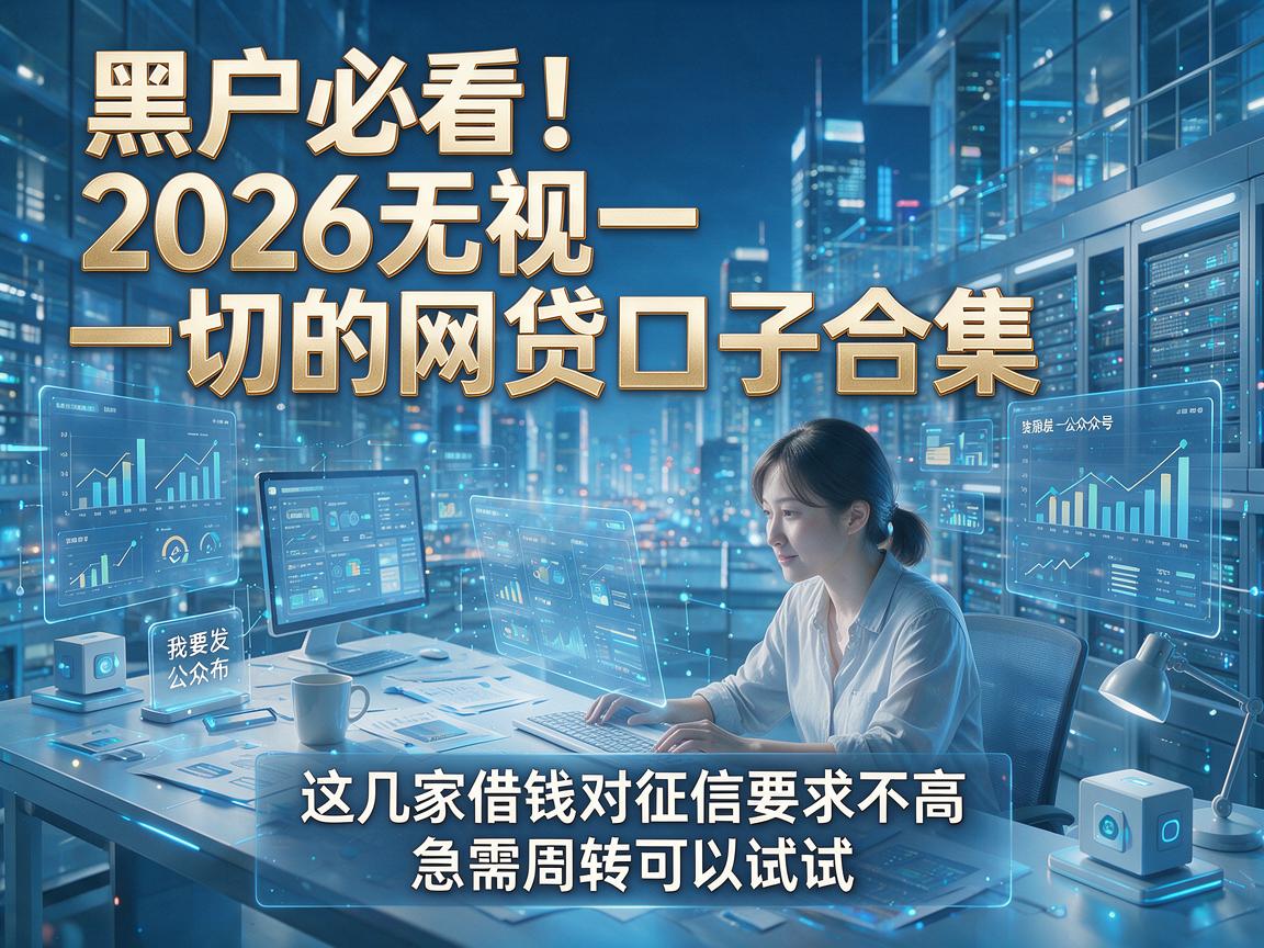 黑户必看!2026无视一切的网贷口子合集,这几家借钱对征信要求不高,急需周转可以试试