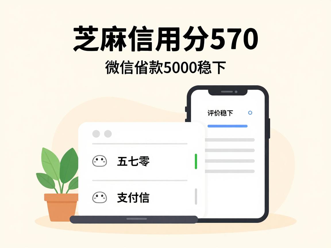 芝麻信用分570,微信借款5000稳下,这几家平台评价很正面!
