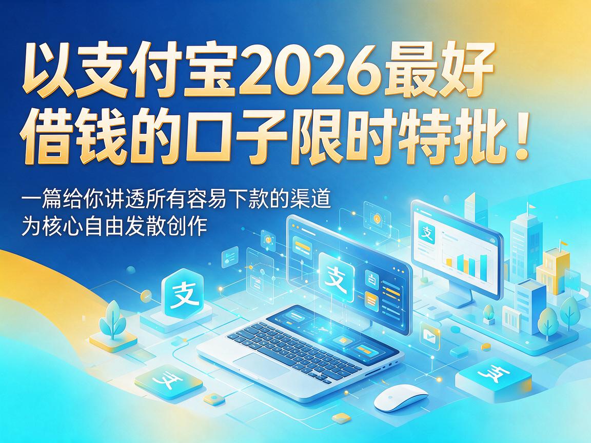 支付宝2026最好借钱的口子限时特批!一篇给你讲透所有容易下款的渠道