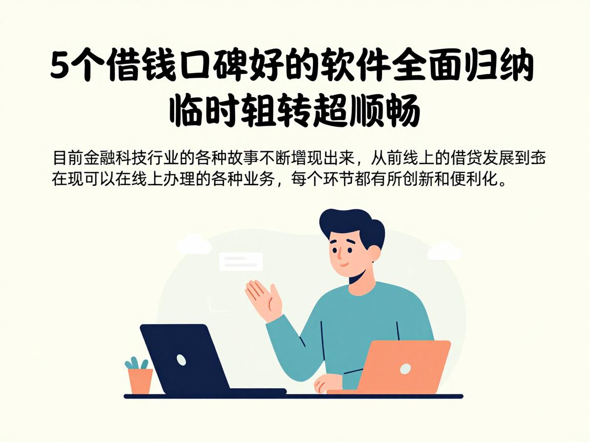 5个借钱口碑好的软件全面归纳,临时周转超顺畅!