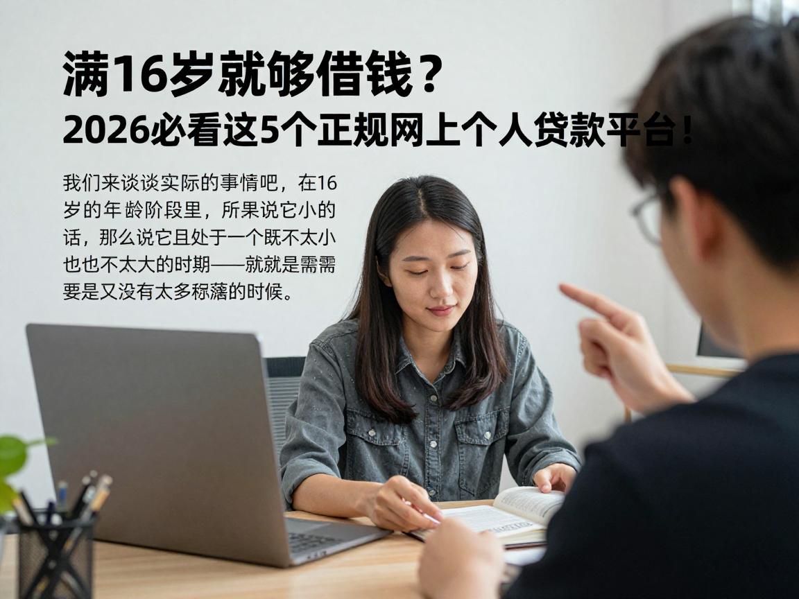 满16岁就能借钱？2026必看这5个正规网上个人贷款平台！