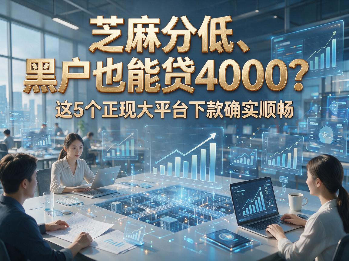 芝麻分低、黑户也能贷4000?这5个正规大平台下款确实顺畅!