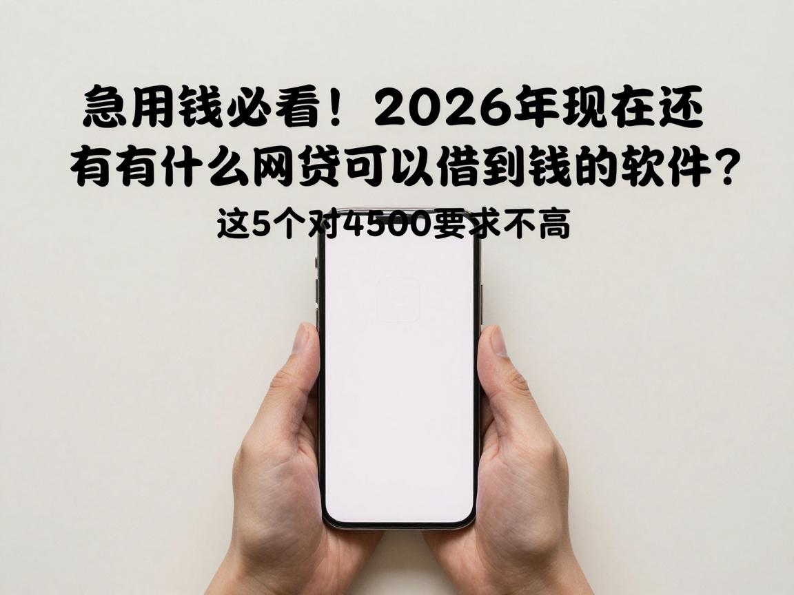 急用钱必看!2026年现在还有什么网贷可以借到钱的软件?这5个对4500要求不高