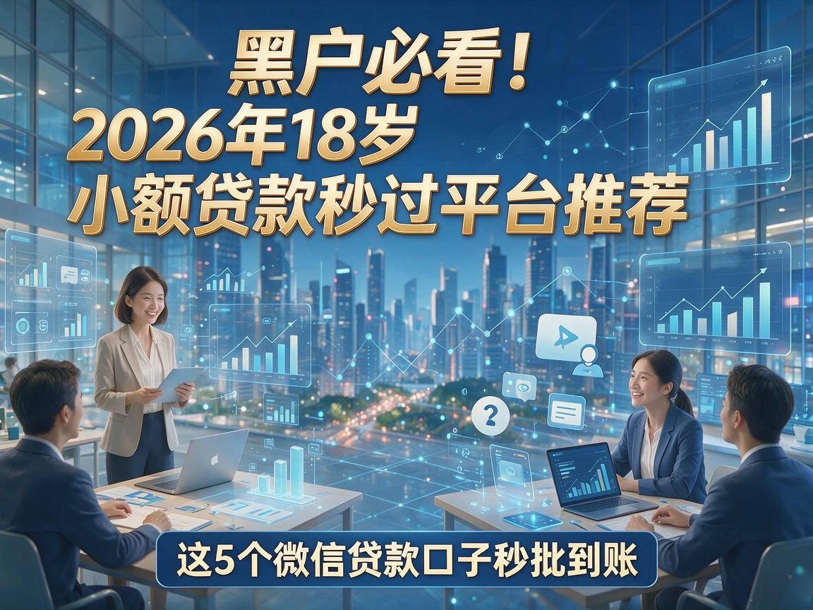 黑户必看!2026年18岁小额贷款秒过平台推荐,这5个微信贷款口子秒批到账