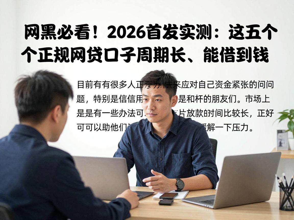 网黑必看!2026首发实测:这五个正规网贷口子周期长、能借到钱