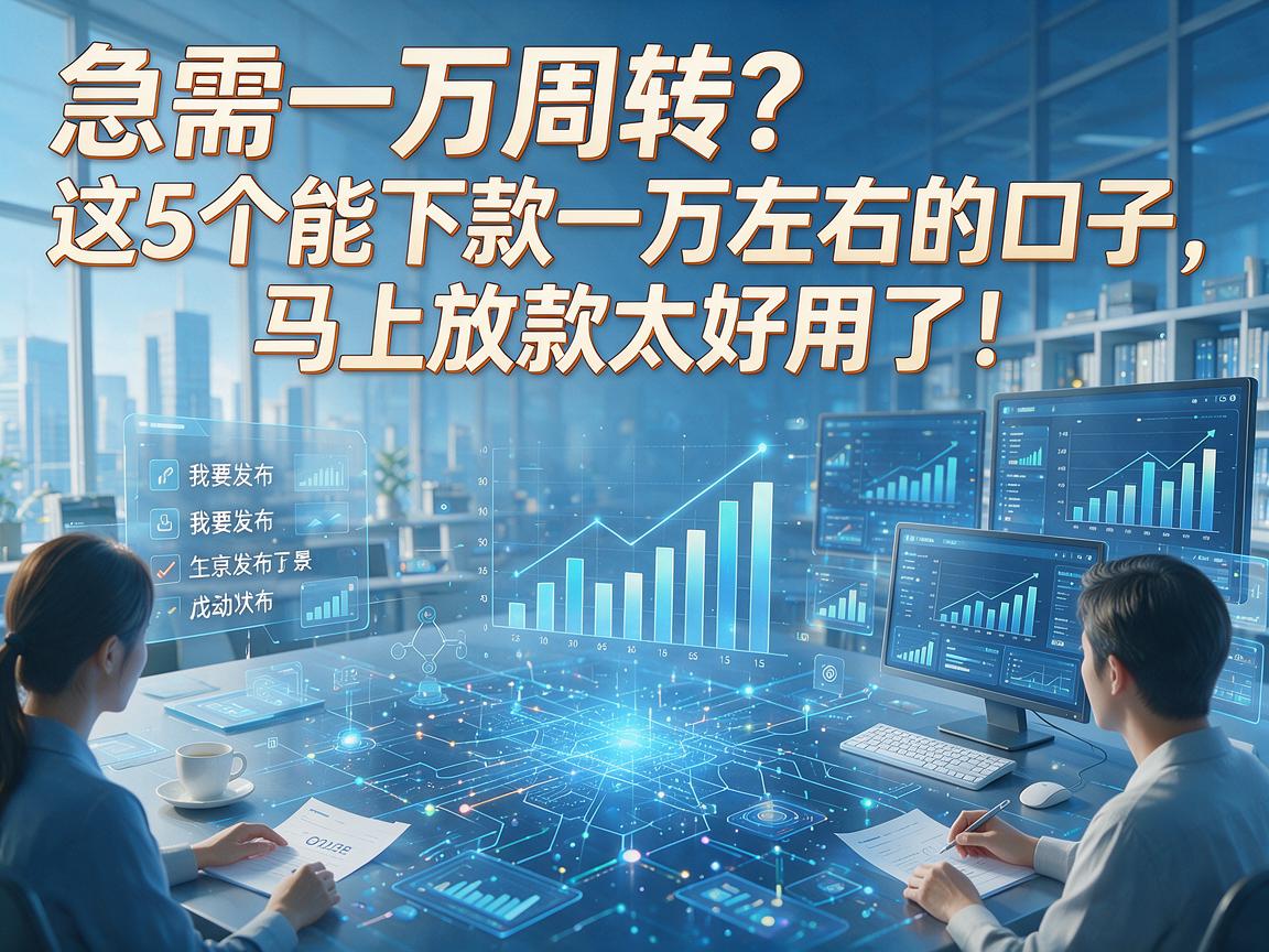 急需一万周转?这5个能下款一万左右的口子,马上放款太好用了!