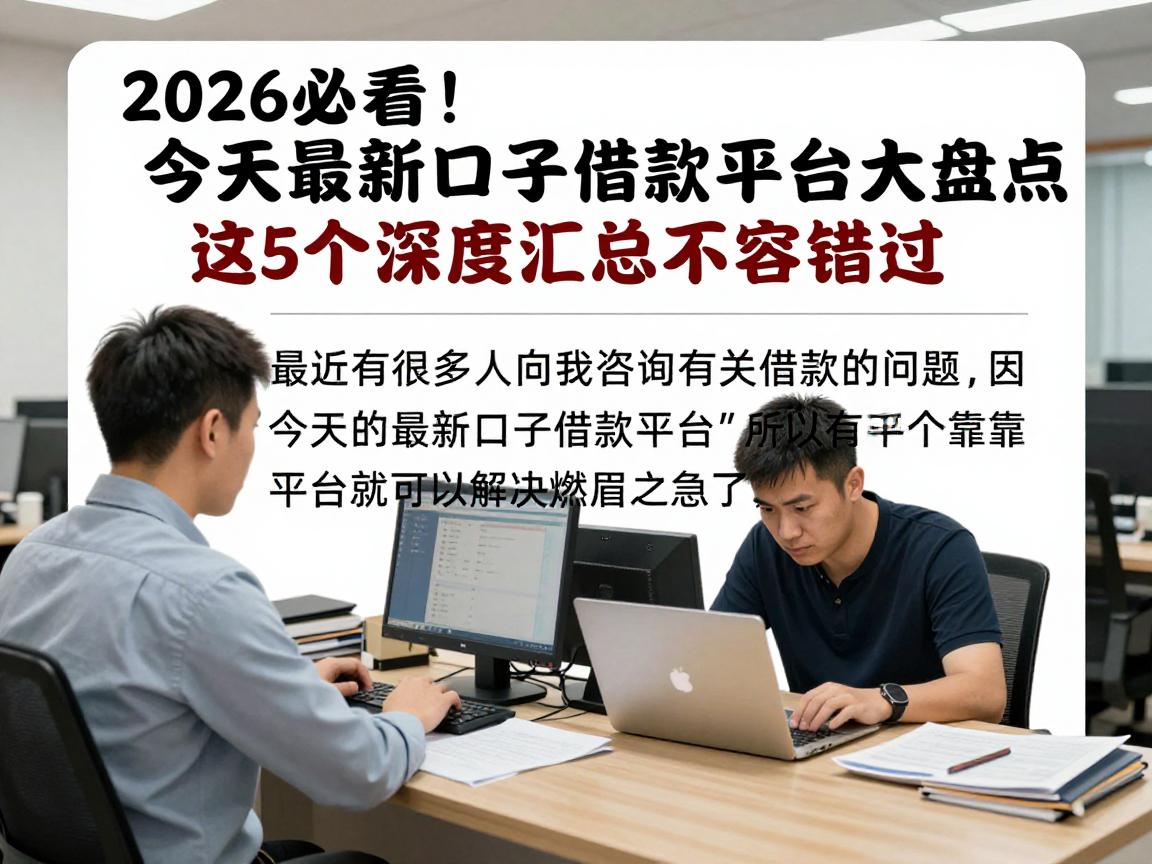 2026必看！今天最新口子借款平台大盘点，这5个深度汇总不容错过