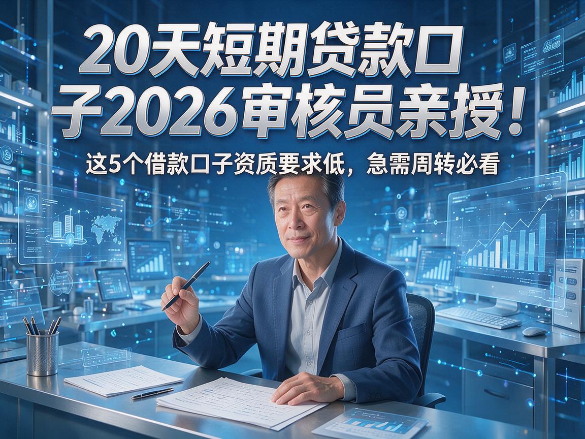 20天短期贷款口子2026审核员亲授!这5个借款口子资质要求低,急需周转必看