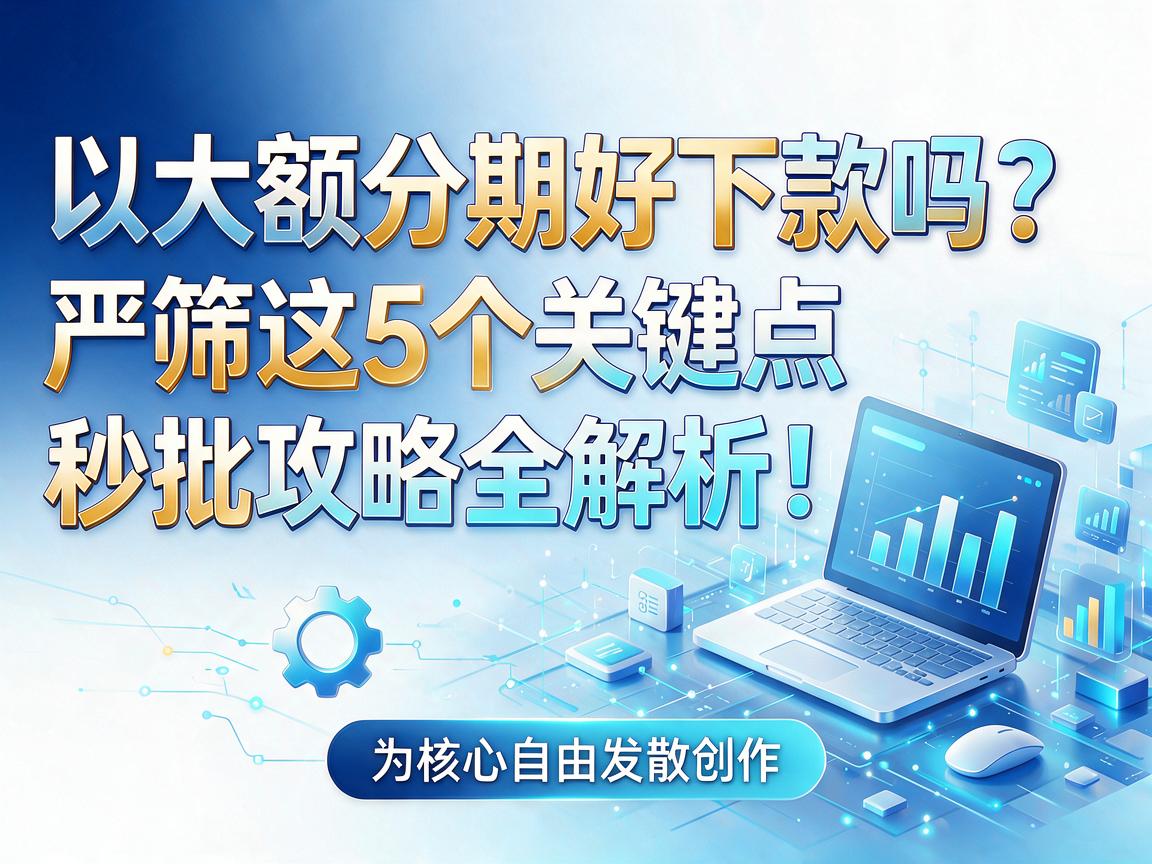 大额分期好下款吗？严筛这5个关键点，秒批攻略全解析！