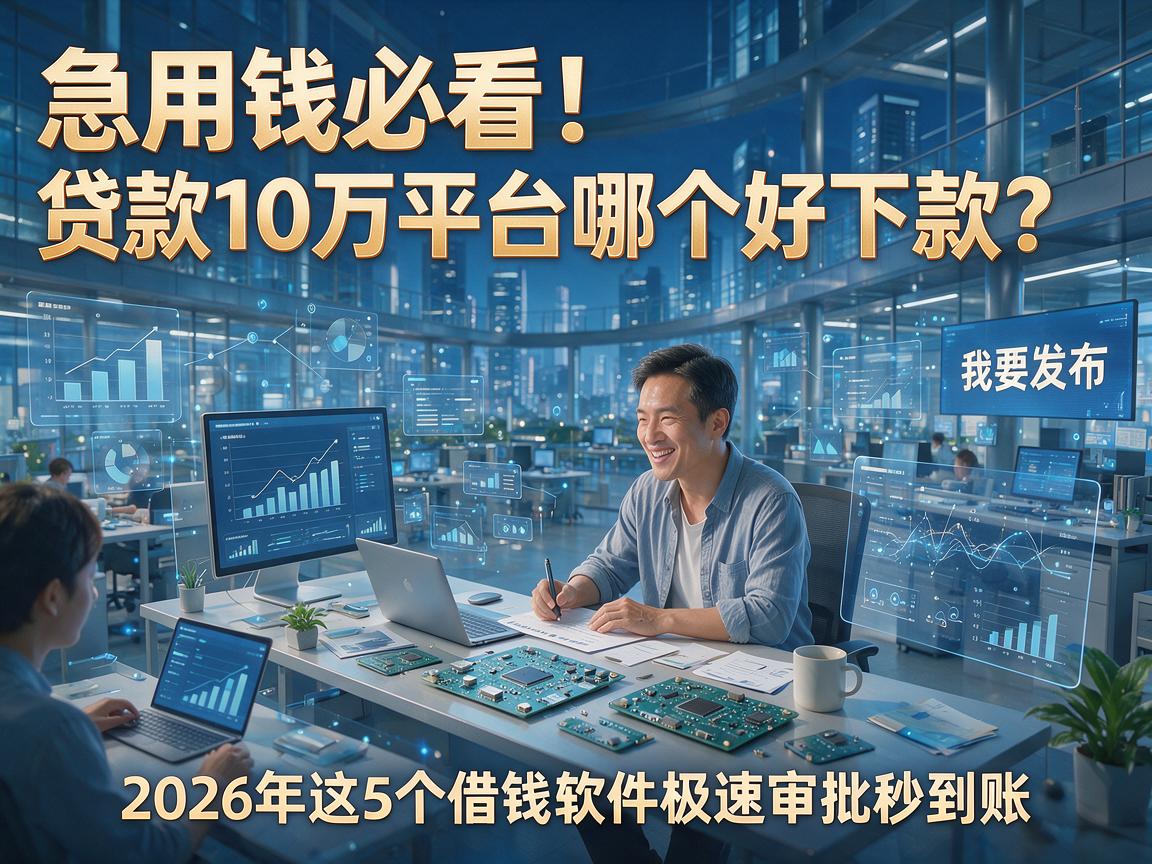 急用钱必看!贷款10万平台哪个好下款?2026年这5个借钱软件极速审批秒到账