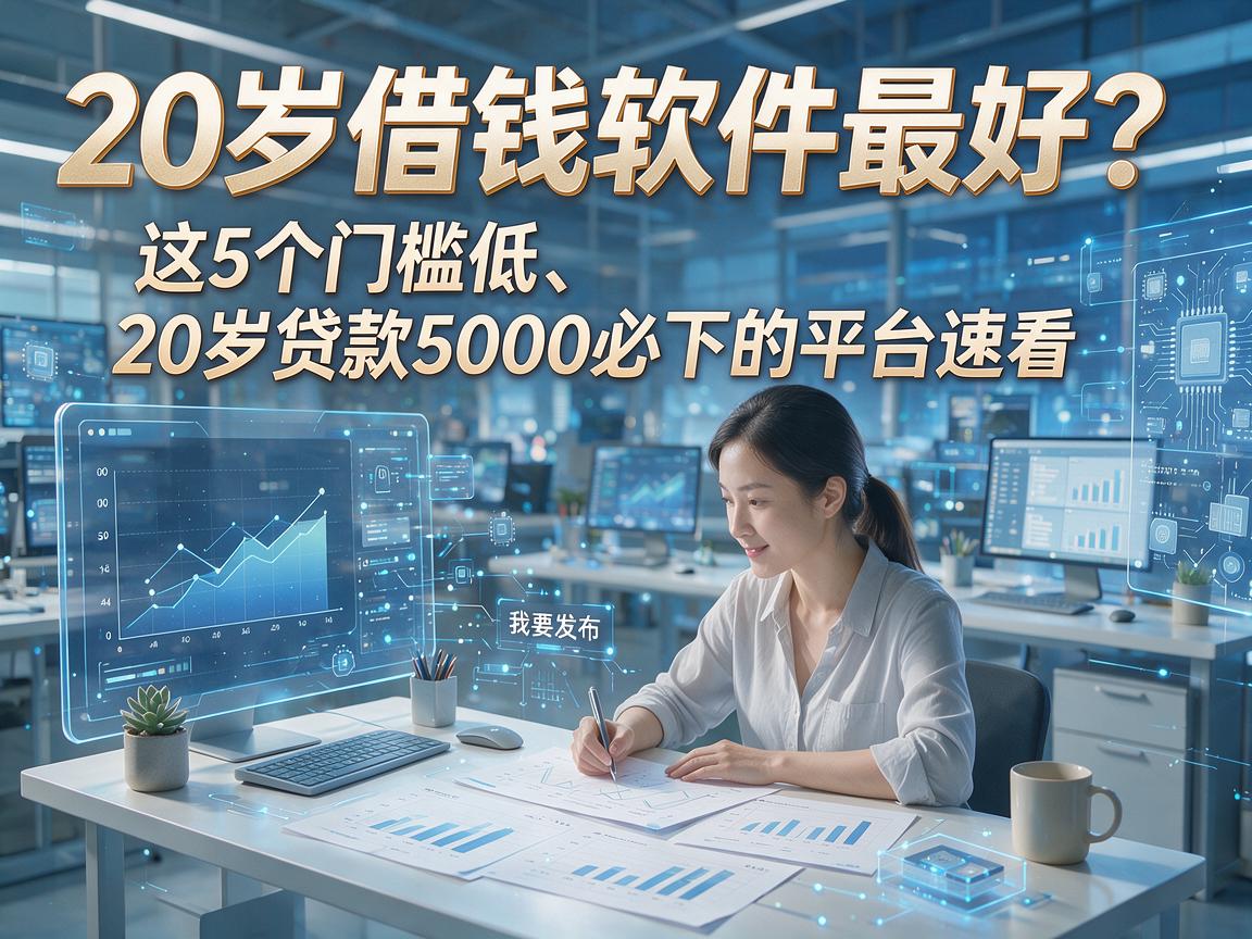 20岁借钱软件最好?这5个门槛低、20岁贷款5000必下的平台速看