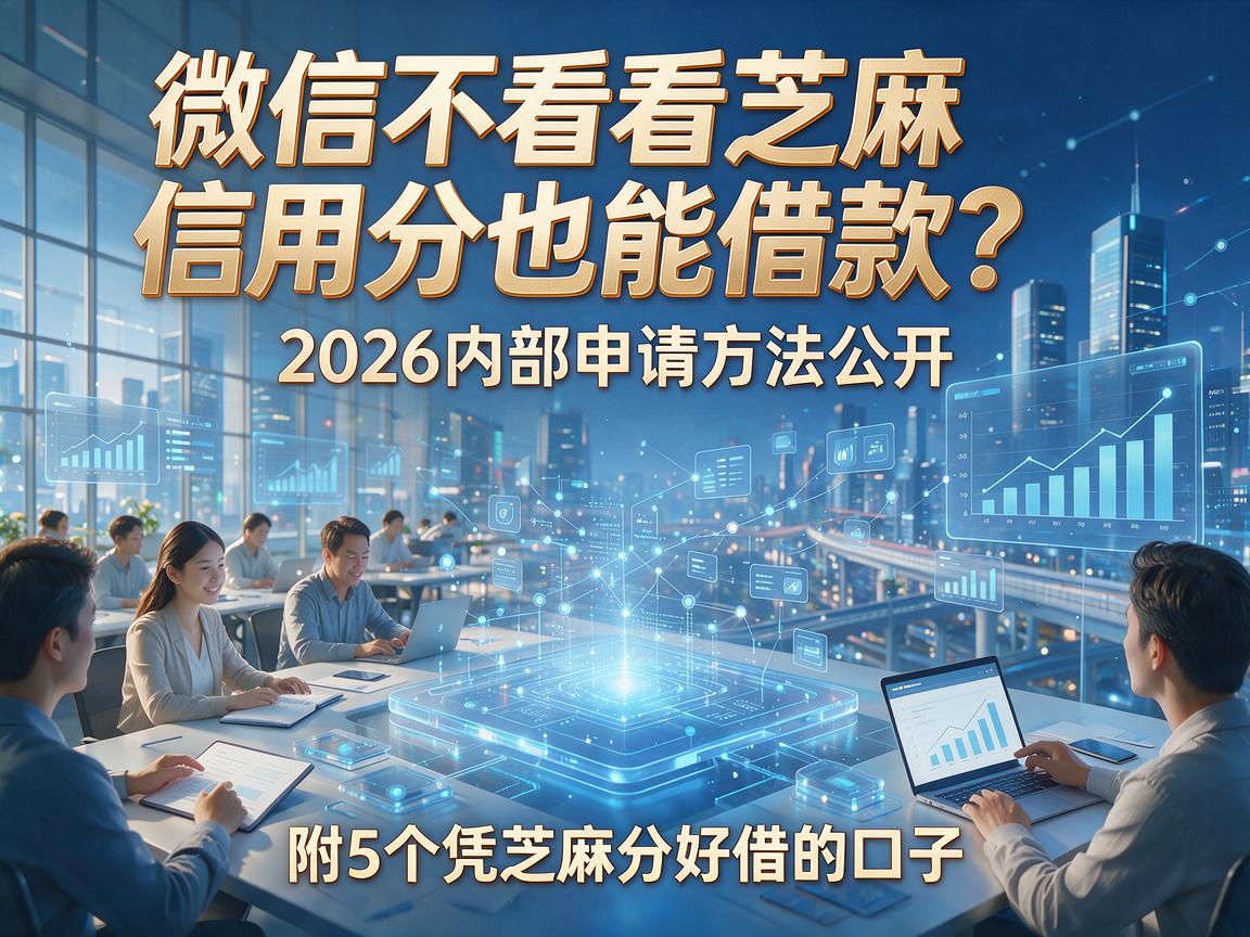 微信不看芝麻信用分也能借款?2026内部申请方法公开,附5个凭芝麻分好借的口子