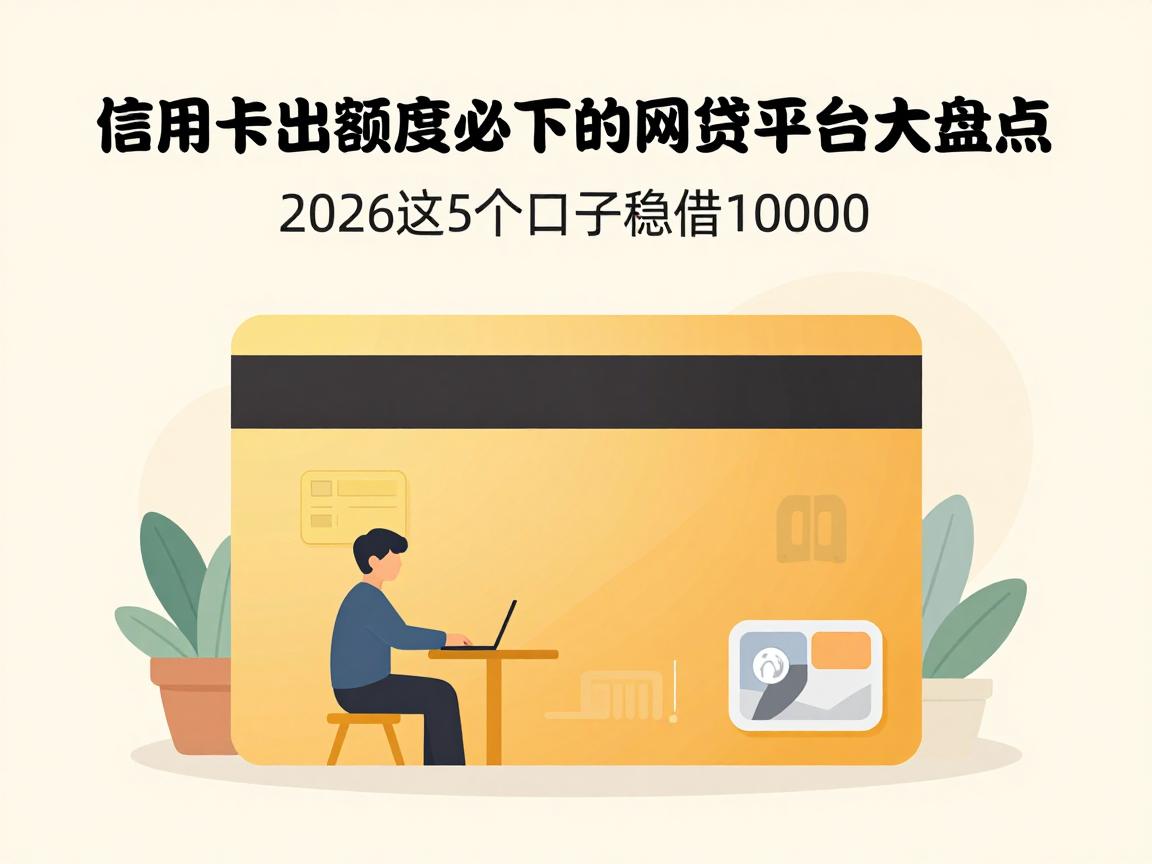 信用卡出额度必下的网贷平台大盘点!2026这5个口子稳借10000