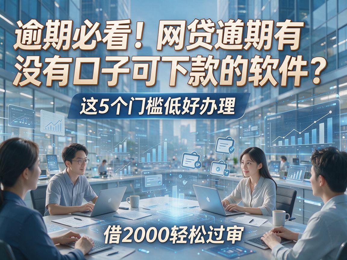 逾期必看!网贷逾期有没有口子可下款的软件?这5个门槛低好办理,借2000轻松过审