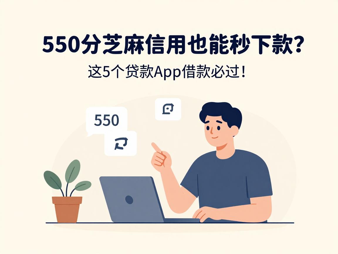 550分芝麻信用也能秒下款?这5个贷款app借款必过