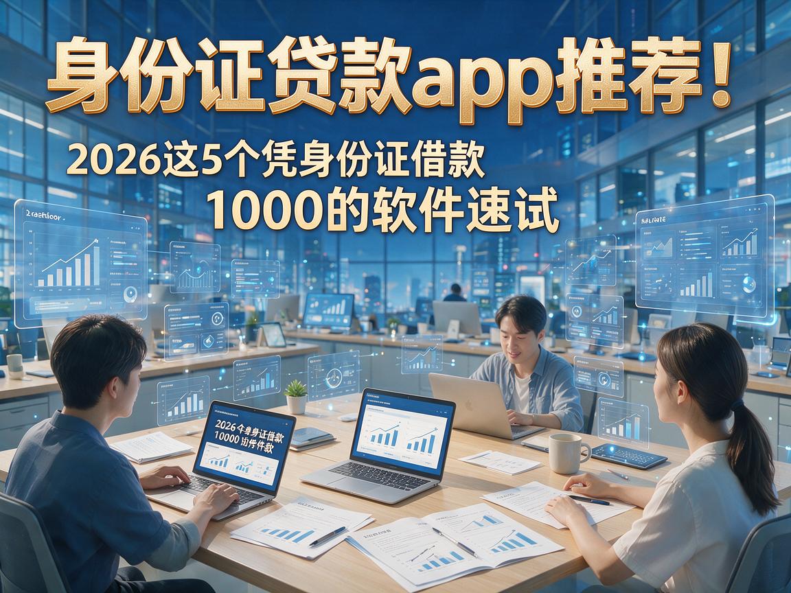 身份证贷款app推荐！2026这5个凭身份证借款1000的软件速试！