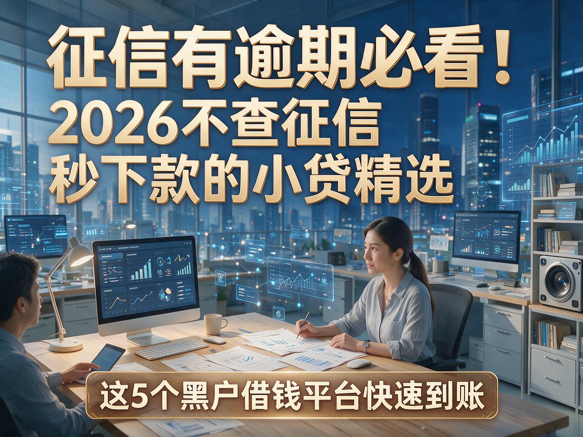 征信有逾期必看！2026不查征信秒下款的小贷精选，这5个黑户借钱平台快速到账！