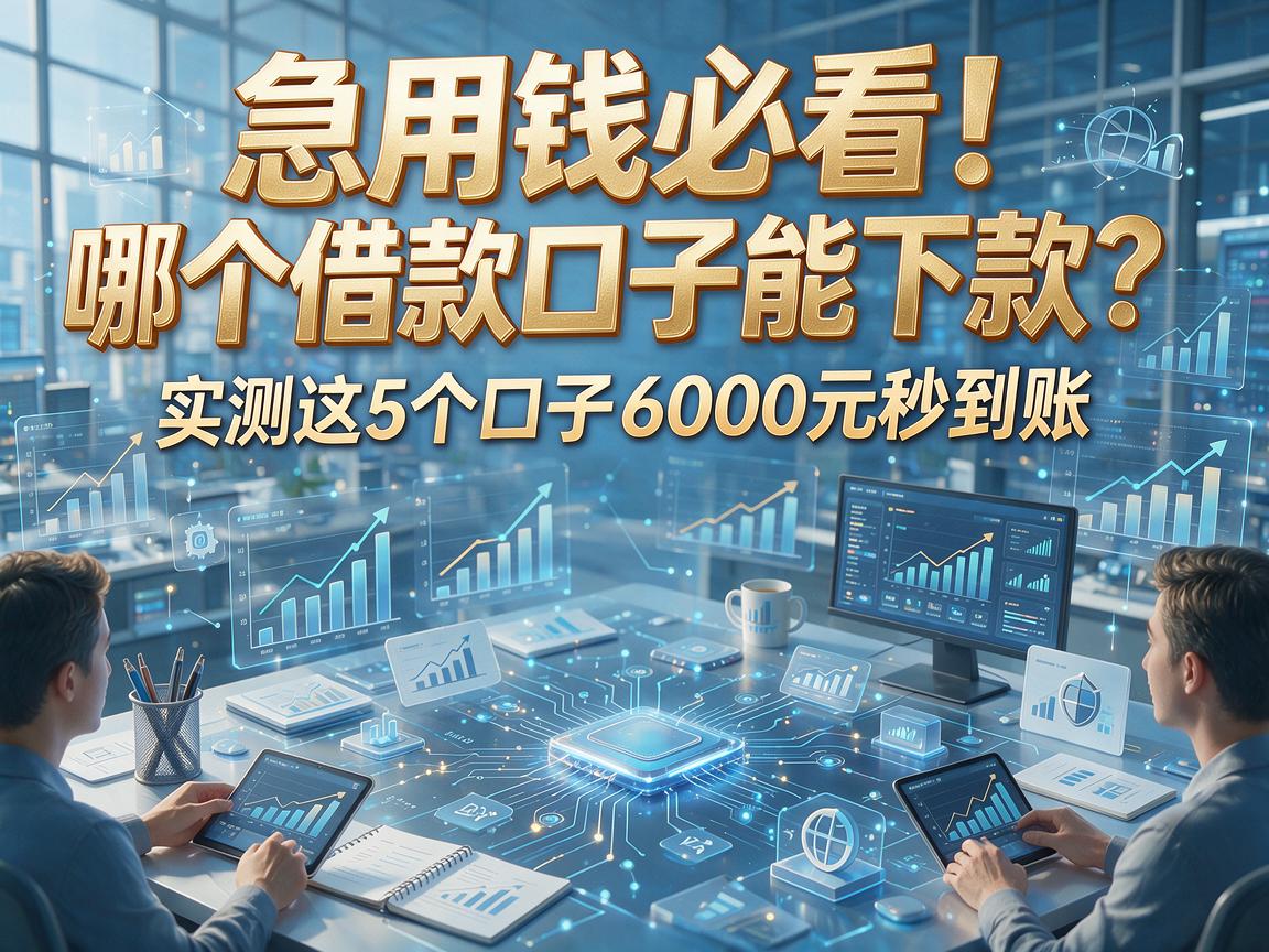 急用钱必看！哪个借款口子能下款？实测这5个口子6000元秒到账！