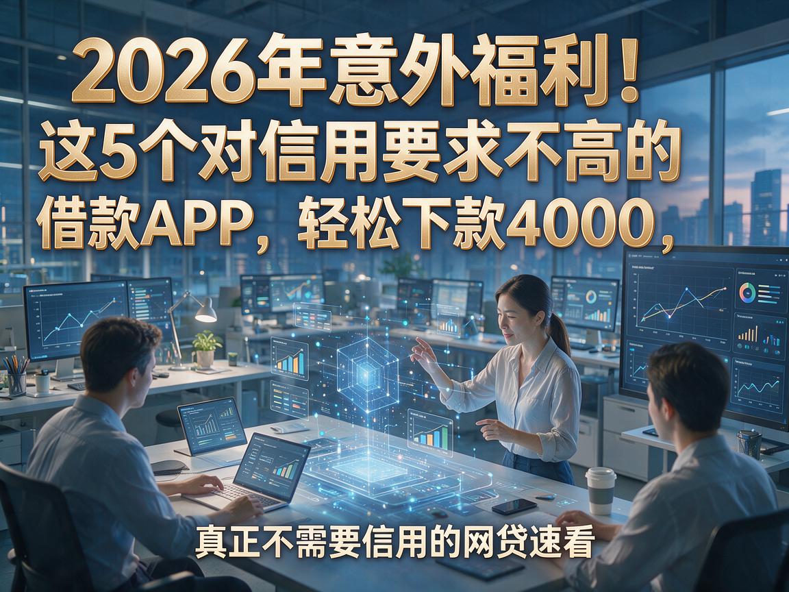 2026年意外福利!这5个对信用要求不高的借款APP,轻松下款4000,真正不需要信用的网贷速看