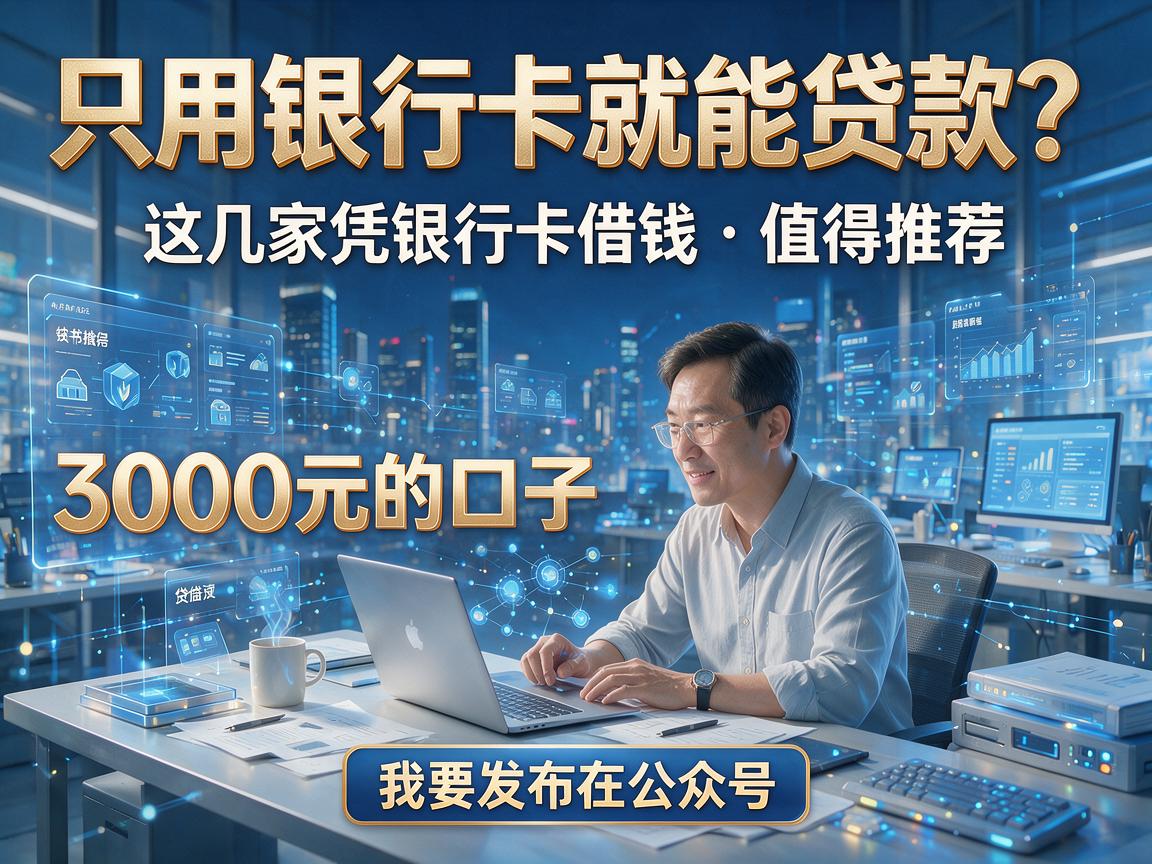 只用银行卡就能贷款?这几家凭银行卡借钱3000元的口子值得推荐