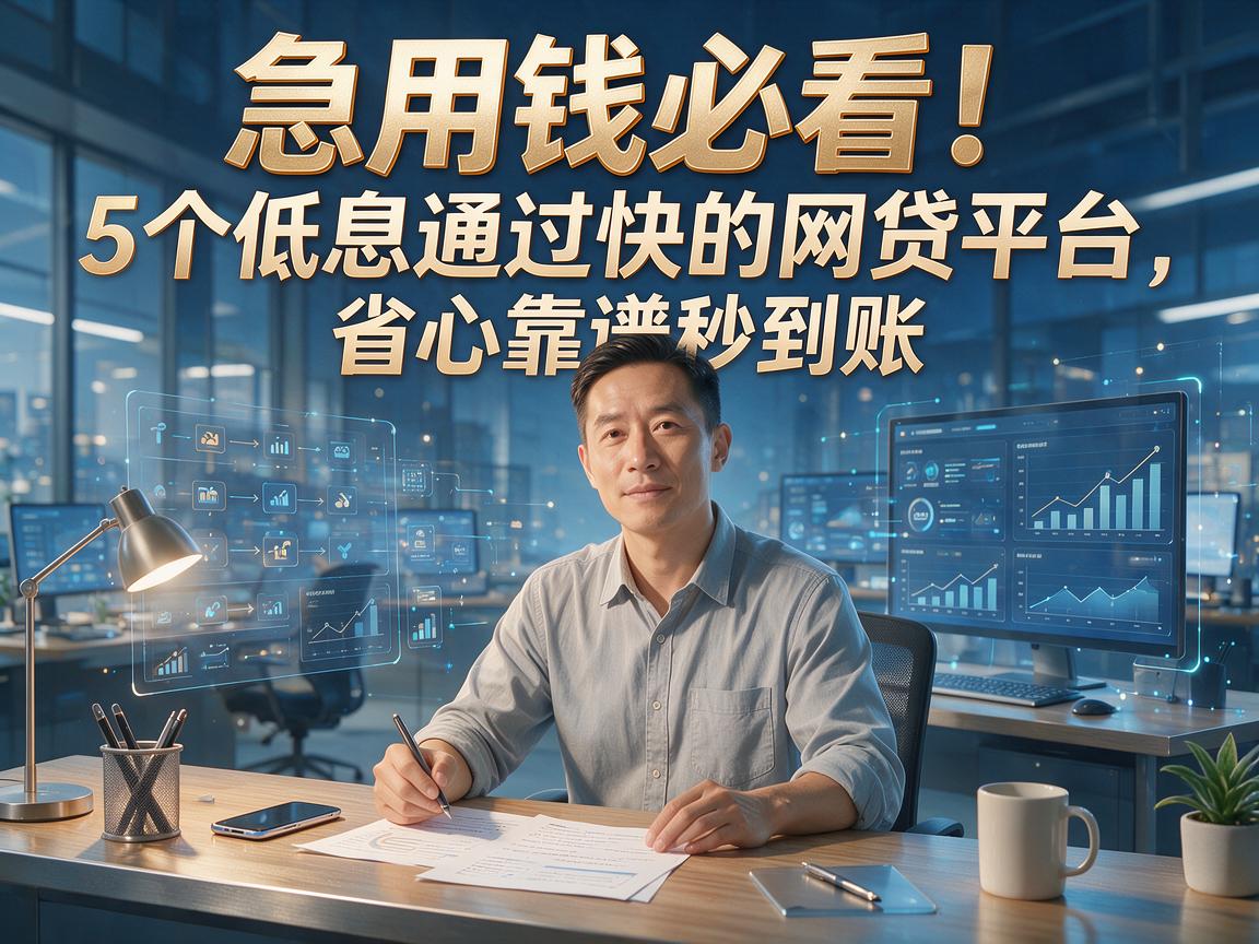 急用钱必看！5个低息通过快的网贷平台，省心靠谱秒到账