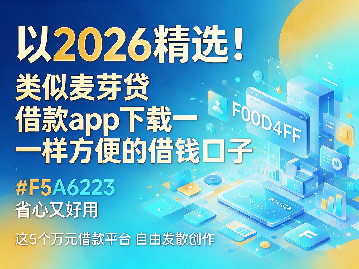 2026精选!类似麦芽贷借款app下载一样方便的借钱口子,这5个万元借款平台省心又好用