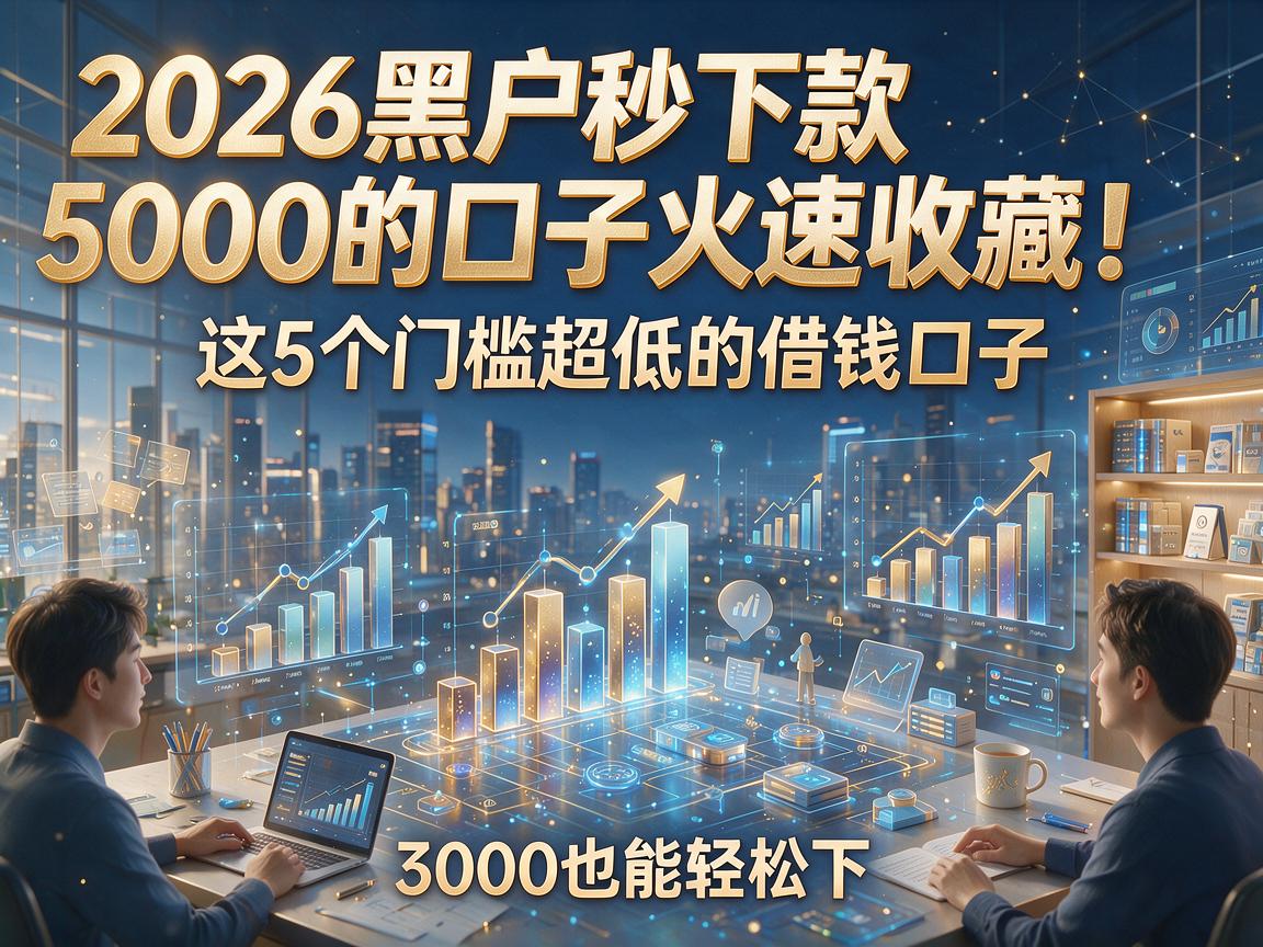 2026黑户秒下款5000的口子火速收藏!这5个门槛超低的借钱口子,3000也能轻松下